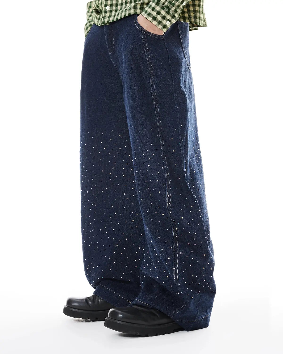 Colorful Rhinestones Ballon?jeans | LCDEGO Streetwear