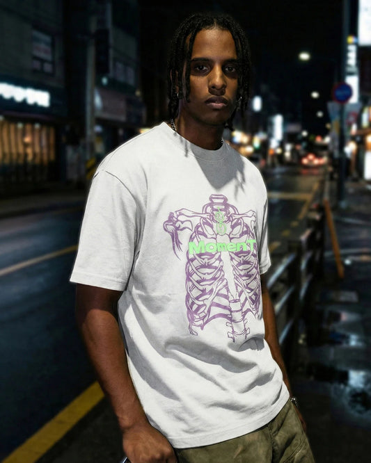 Dual-Effect Graphic Heavyweight Tshirt | LCDEGO Streetwear