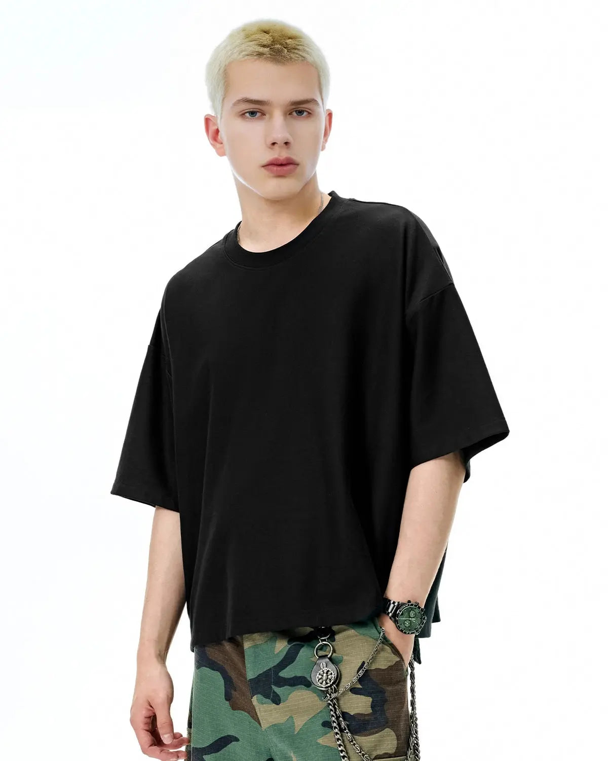Blank Oversized Boxy Tees | LCDEGO Streetwear