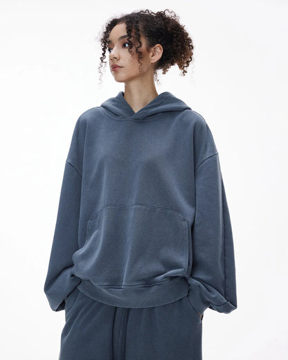 Garment Washed French Terry Hoodies | LCDEGO Streetwear