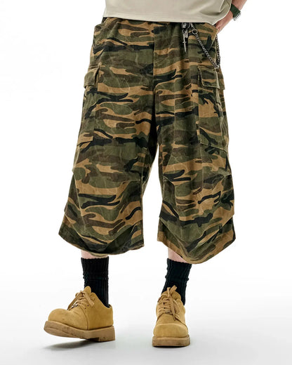Camo Cargo Baggy Shorts | LCDEGO Streetwear