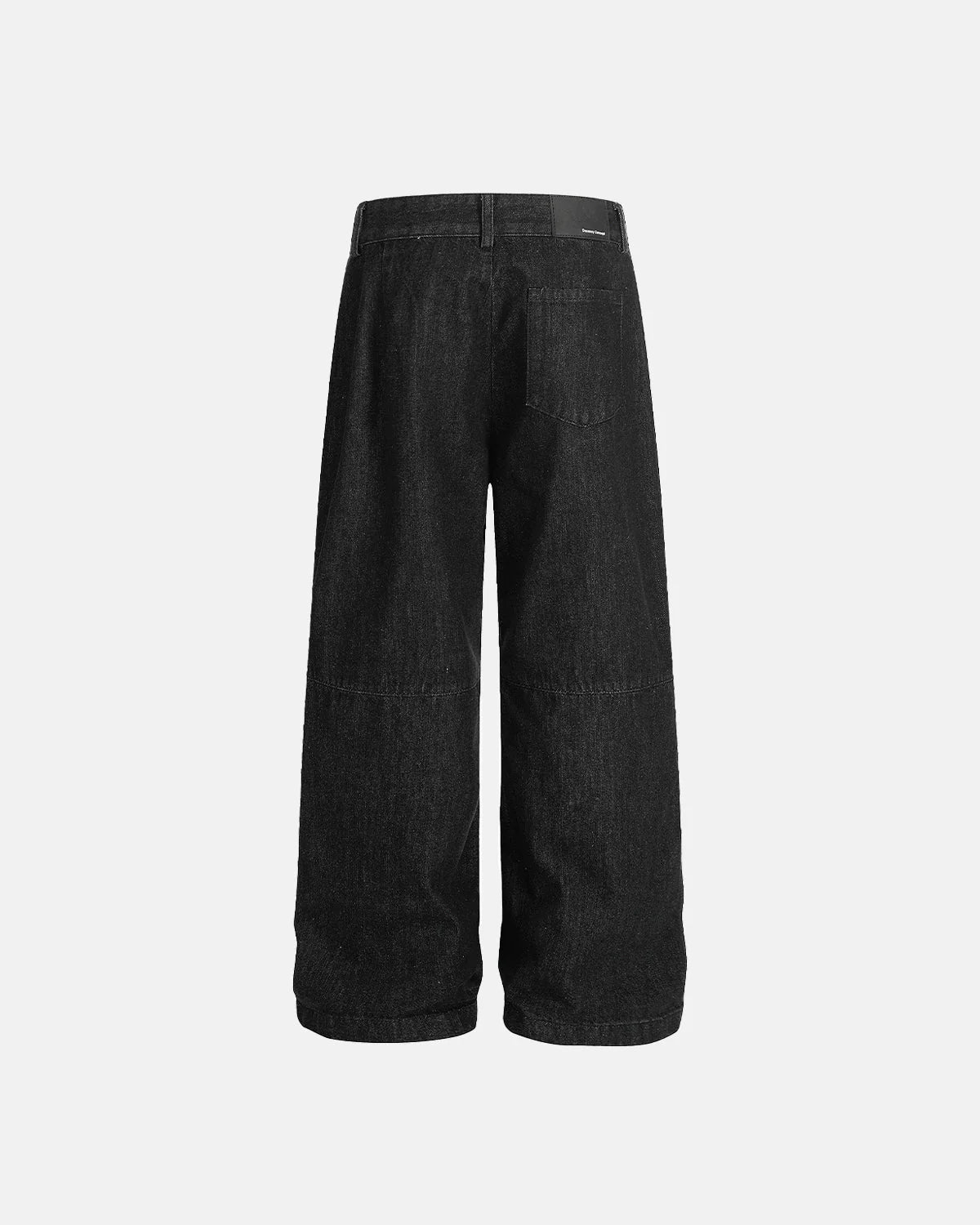Pleated Raw Baggy Jeans | LCDEGO Streetwear