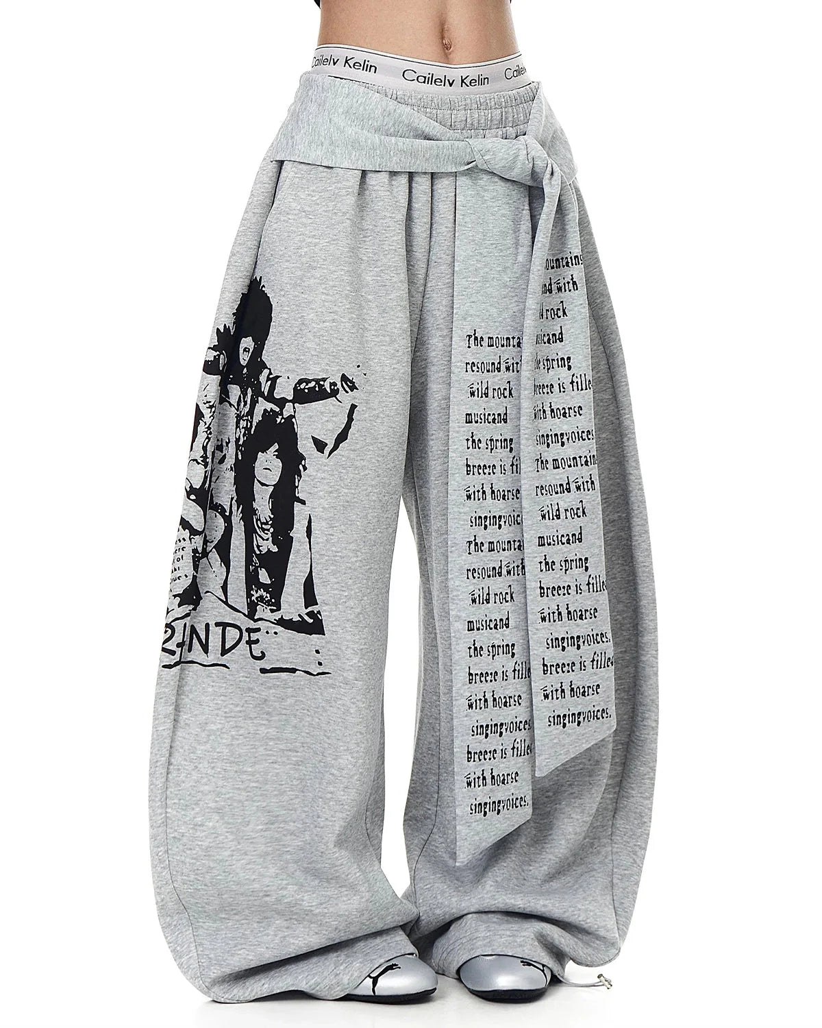 Graphic Printing Baggy Sweatpants | LCDEGO Streetwear