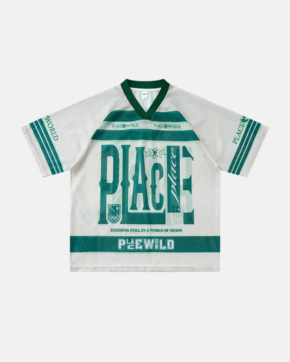 Oversized Letter Mesh Jersey | LCDEGO Streetwear