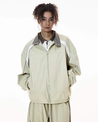 Reflective Windbreaker Track Jacket | LCDEGO Streetwear