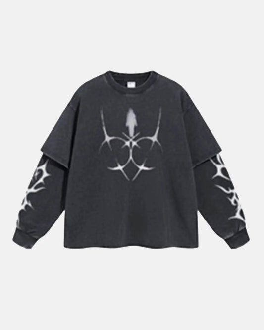 LCDEGO Washed Double Layered Tees