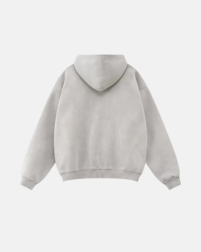 LCDEGO Washed Graphic Zip Up Hoodies