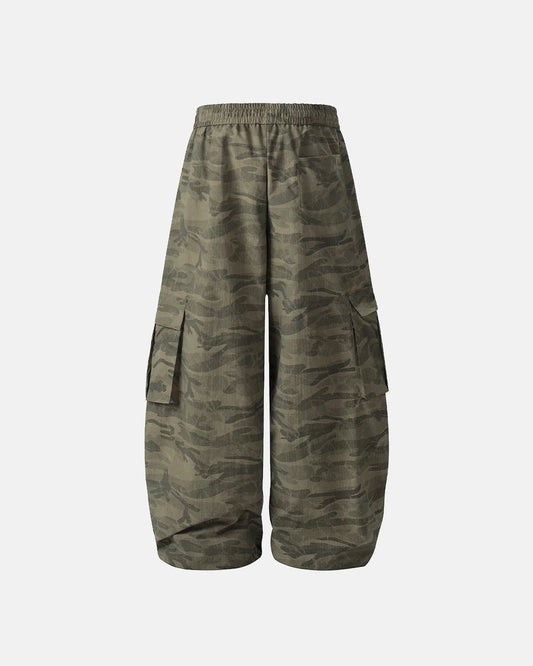 Camouflage Cargo Barrel Pants | LCDEGO Streetwear