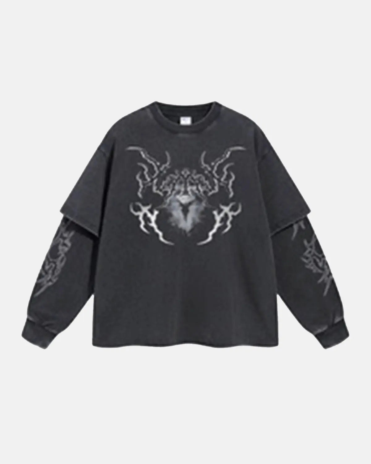 Retro Raw Edge Graphic Tees | LCDEGO Streetwear