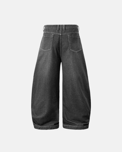 LCDEGO Washed Barrel Baggy Jeans
