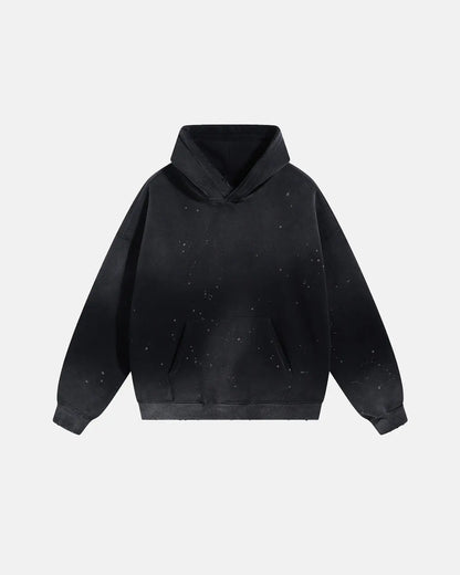 Acid Washed Ripped Fleece Hoodies | LCDEGO Streetwear