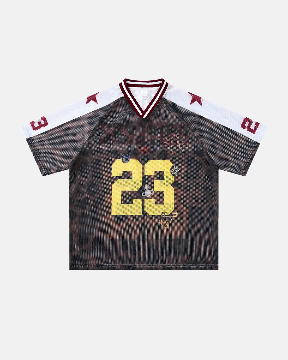 Number 23 Leopard Mesh Jersey | LCDEGO Streetwear