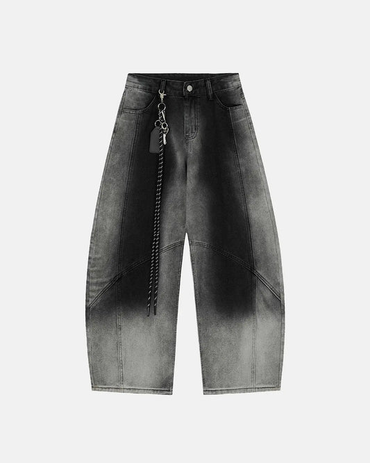 Monkey Wash Baggy Barrel Jeans | LCDEGO Streetwear