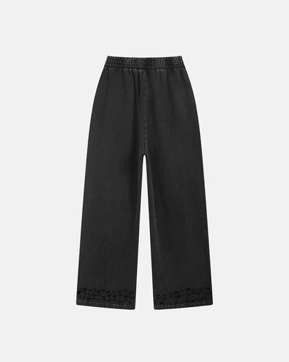 Ripped Acid Wash Sweatpant | LCDEGO Streetwear