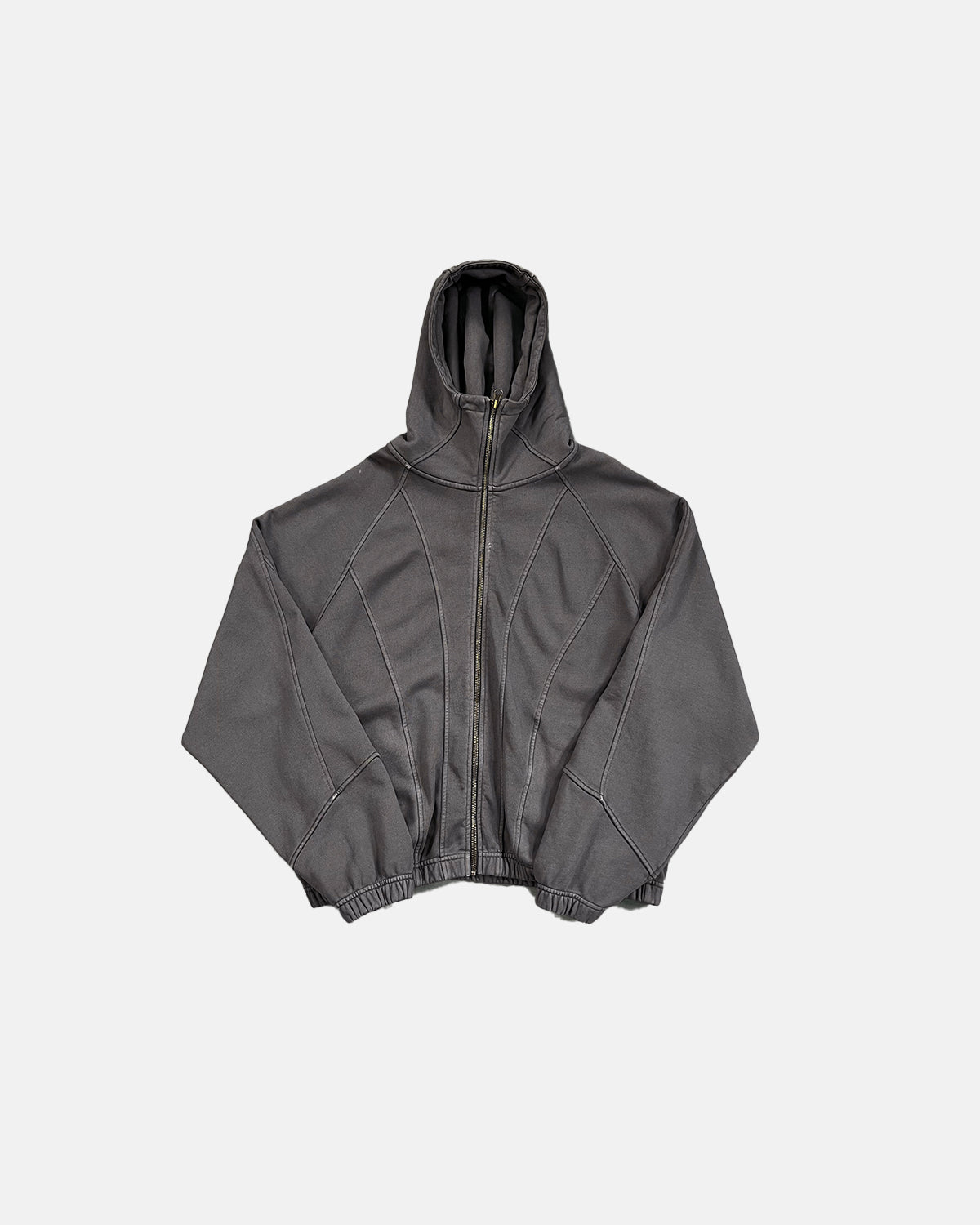Distressed Stiching Aicd Wash Zip Up Hoodies | LCDEGO Streetwear
