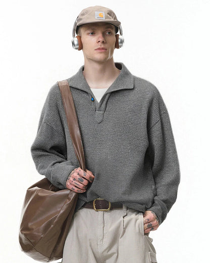 Old Money Style Knitwear POLO Shirts | LCDEGO Streetwear