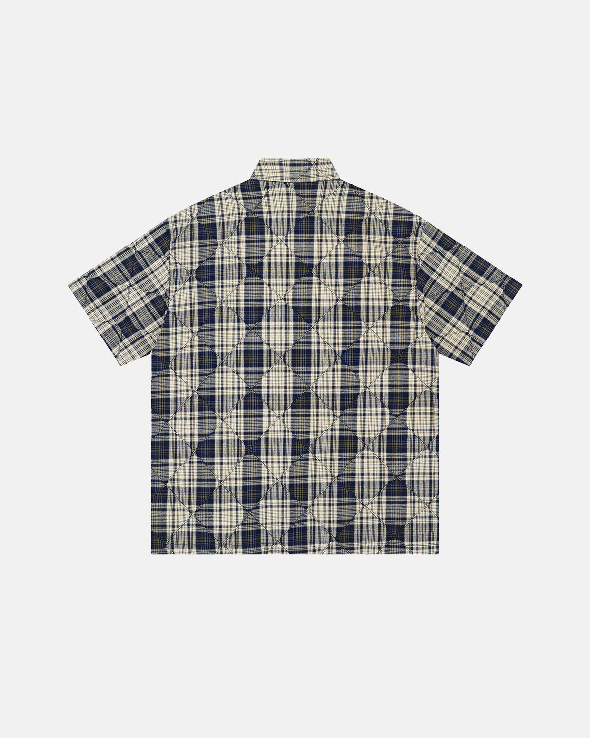 relaxed fit short-sleeve cotton shirt