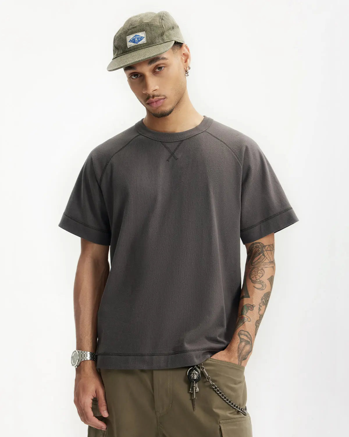 Linen Cotton Raglan Tees | LCDEGO Streetwear