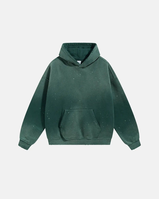 Acid Washed Ripped Fleece Hoodies | LCDEGO Streetwear