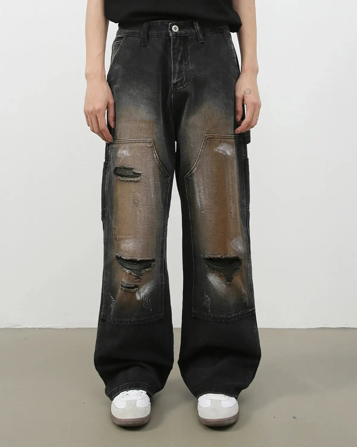 Vintage Ripped Baggy Jeans | LCDEGO Streetwear