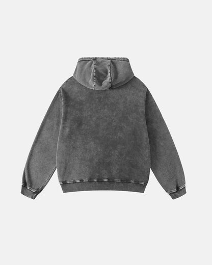 Acid Washed French Terry Hoodies | LCDEGO Streetwear