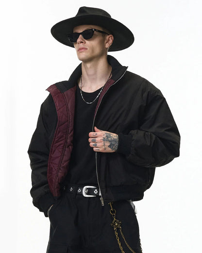 Cotton Padded Bomber Jacket | LCDEGO Streetwear
