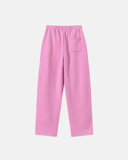 Retro Acid Washed Fleece Straight Leg Joggers | LCDEGO Streetwear
