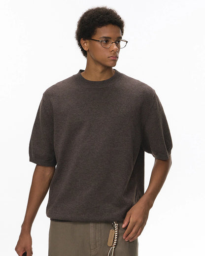 Knitwear Short-sleeved Crewneck Sweater | LCDEGO Streetwear