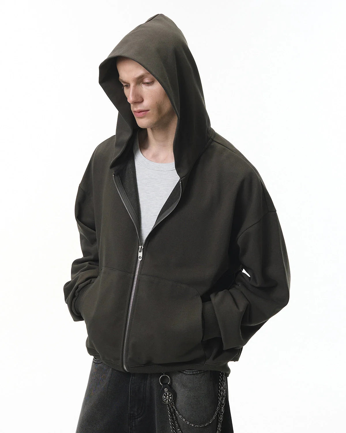 French Terry Zip Up Hoodies | LCDEGO Streetwear