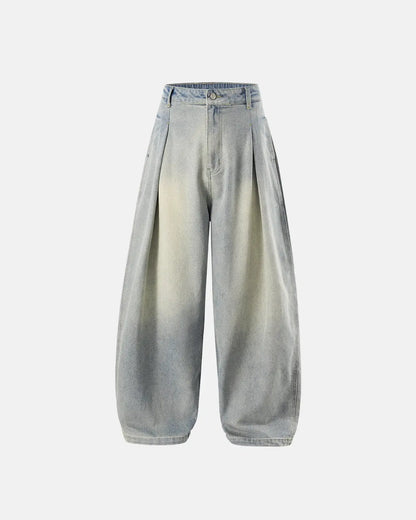 Acid Washed Super Baggy Jeans | LCDEGO Streetwear