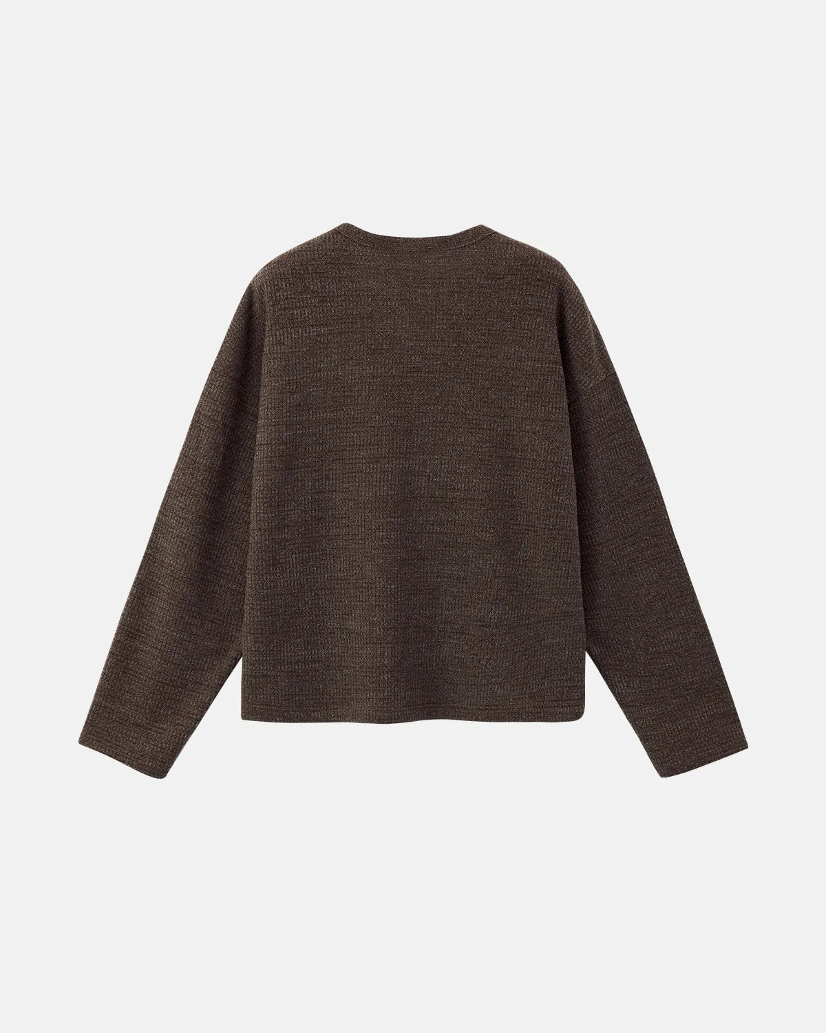 V-neck Long Sleeve Waffle Tees | LCDEGO Streetwear