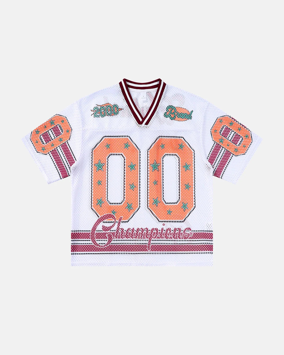Star Graphic Mesh Football Jersey | LCDEGO Streetwear