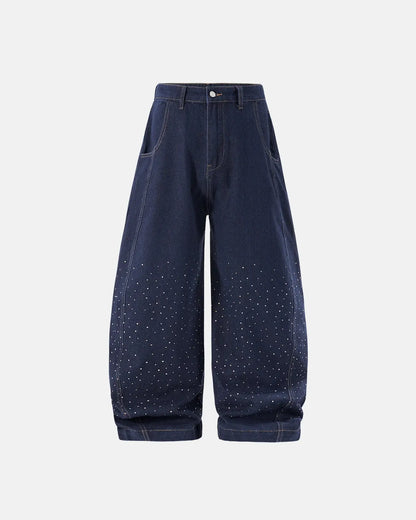 Colorful Rhinestones Ballon?jeans | LCDEGO Streetwear