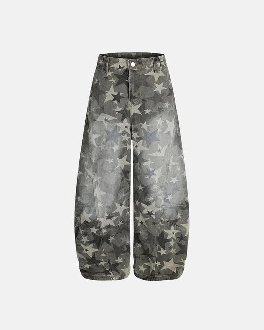 Full Printing Star Camo Baggy Jeans | LCDEGO Streetwear