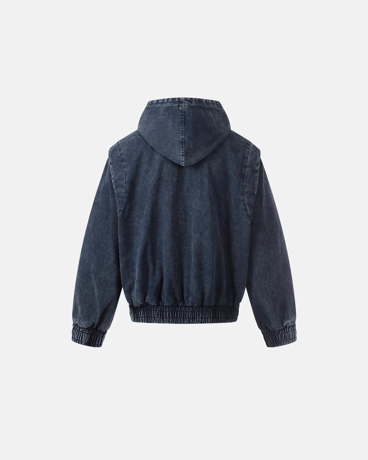Washed Clasp Fireman Hooded Denim Jacket | LCDEGO Streetwear