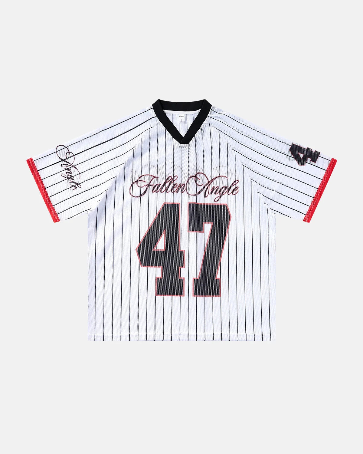 Pinstripe Number Mesh Jersey | LCDEGO Streetwear