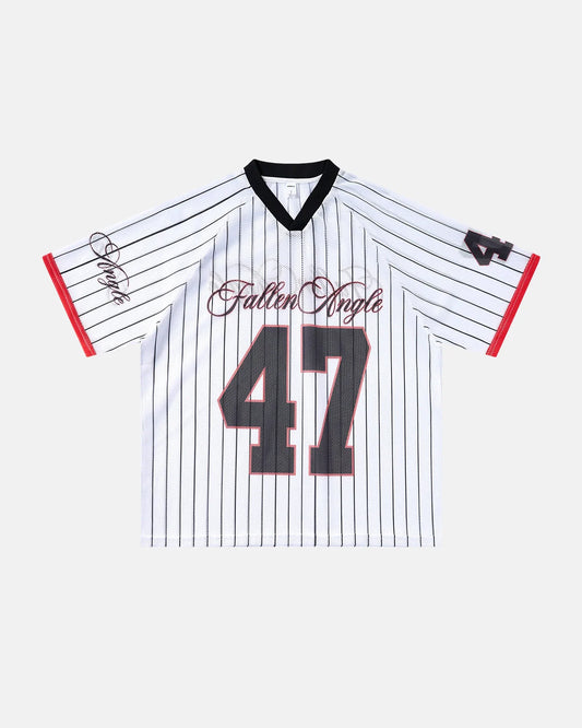 Pinstripe Number Mesh Jersey | LCDEGO Streetwear