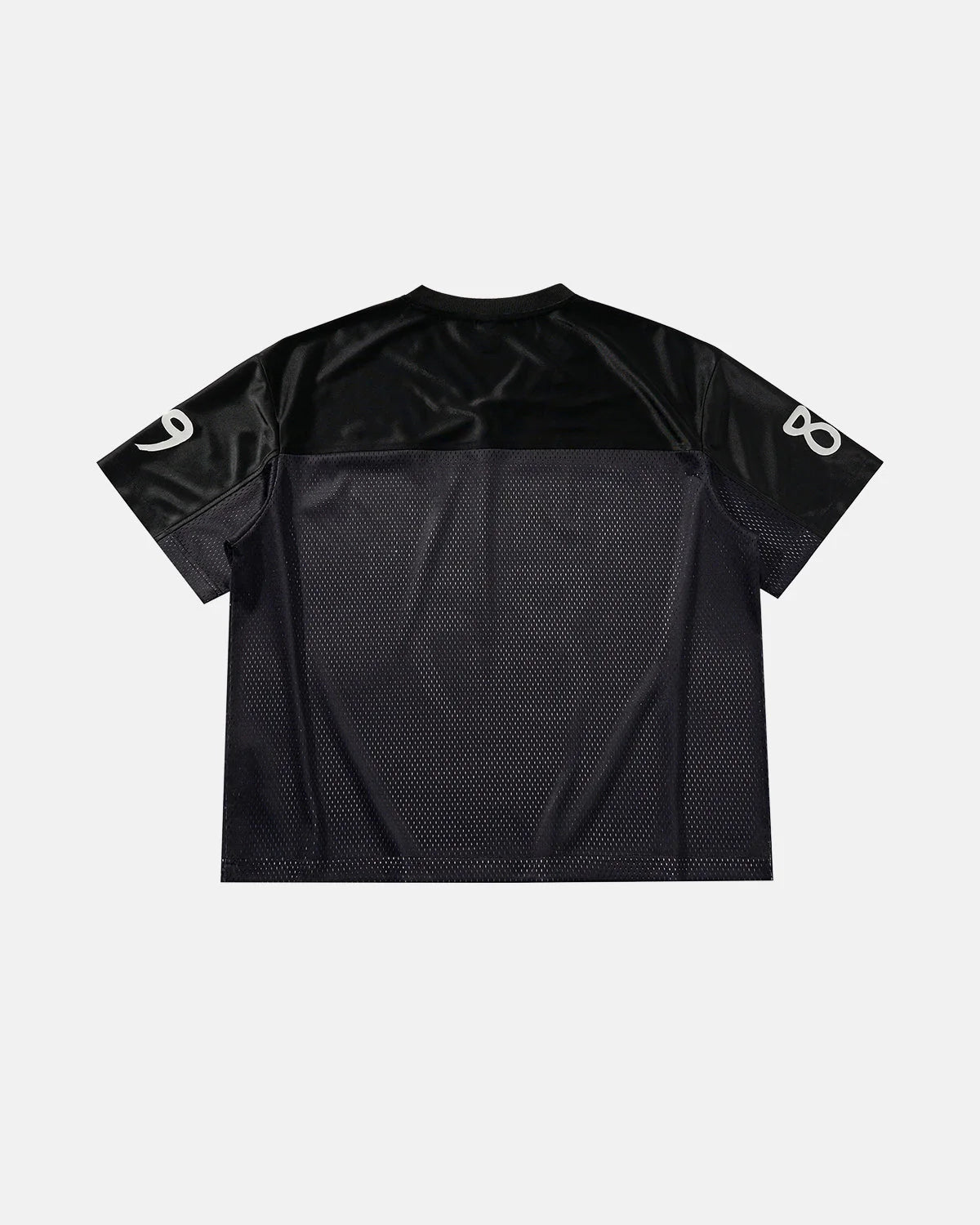V-Neck Mesh Patchwork Jersey Tee | LCDEGO Streetwear