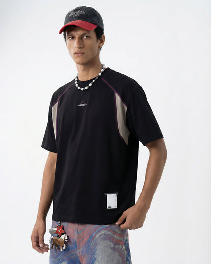 Glow-in-the-Dark Stitching Oversized T-Shirt | LCDEGO Streetwear