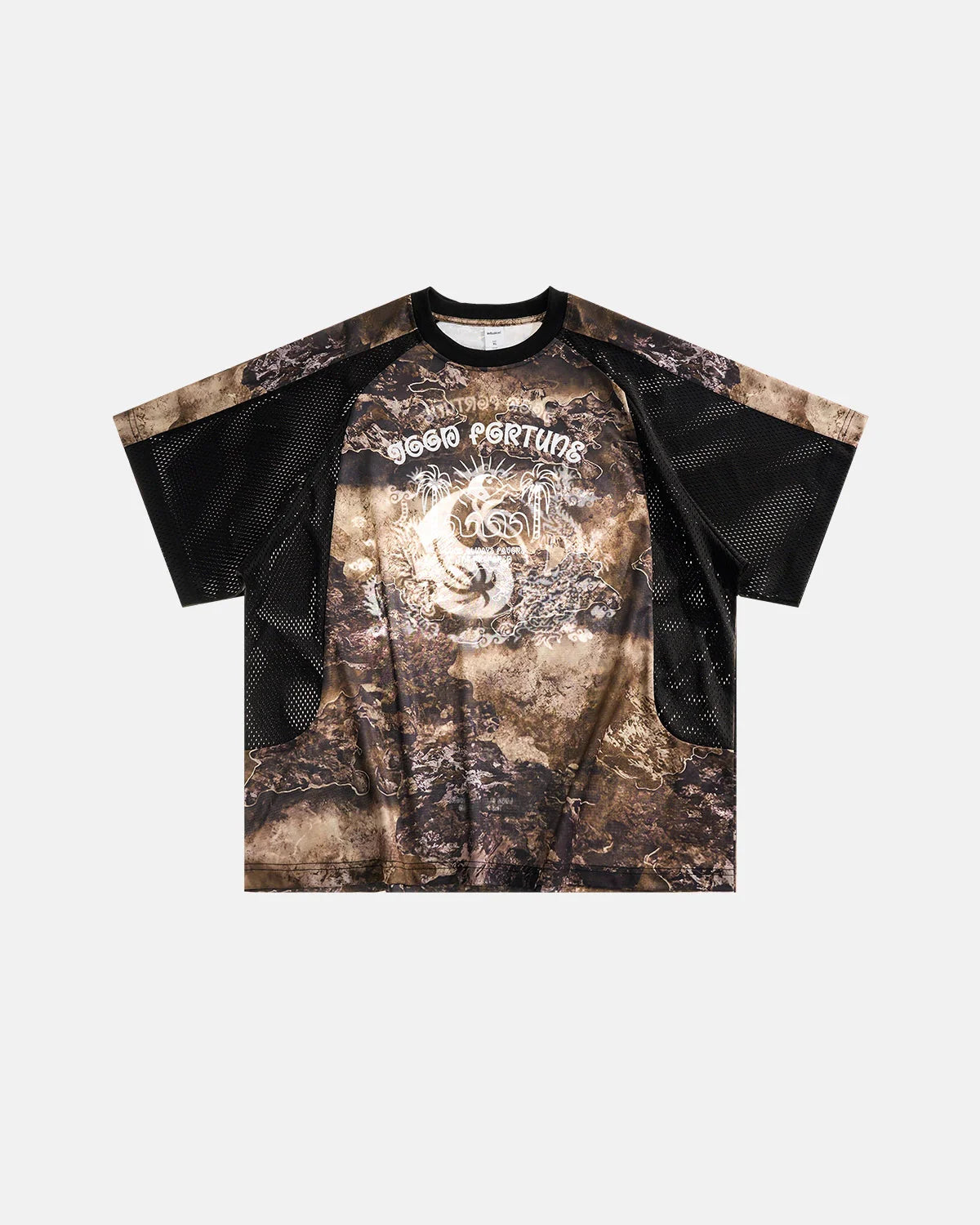 Retro Digital Printing Mesh Jersey | LCDEGO Streetwear