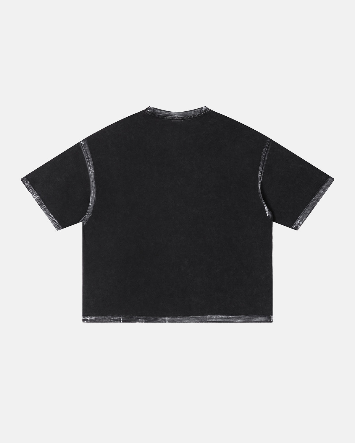 relaxed fit black washed tee