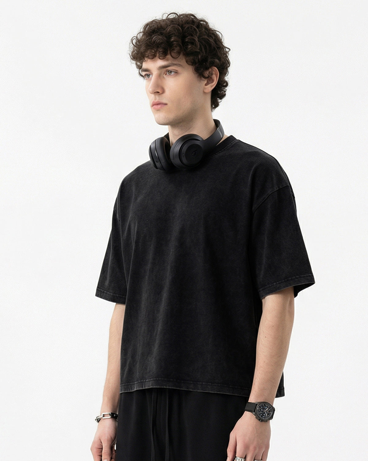 Monkey Washed Dyed Fade Boxy T-Shirt | LCDEGO Streetwear