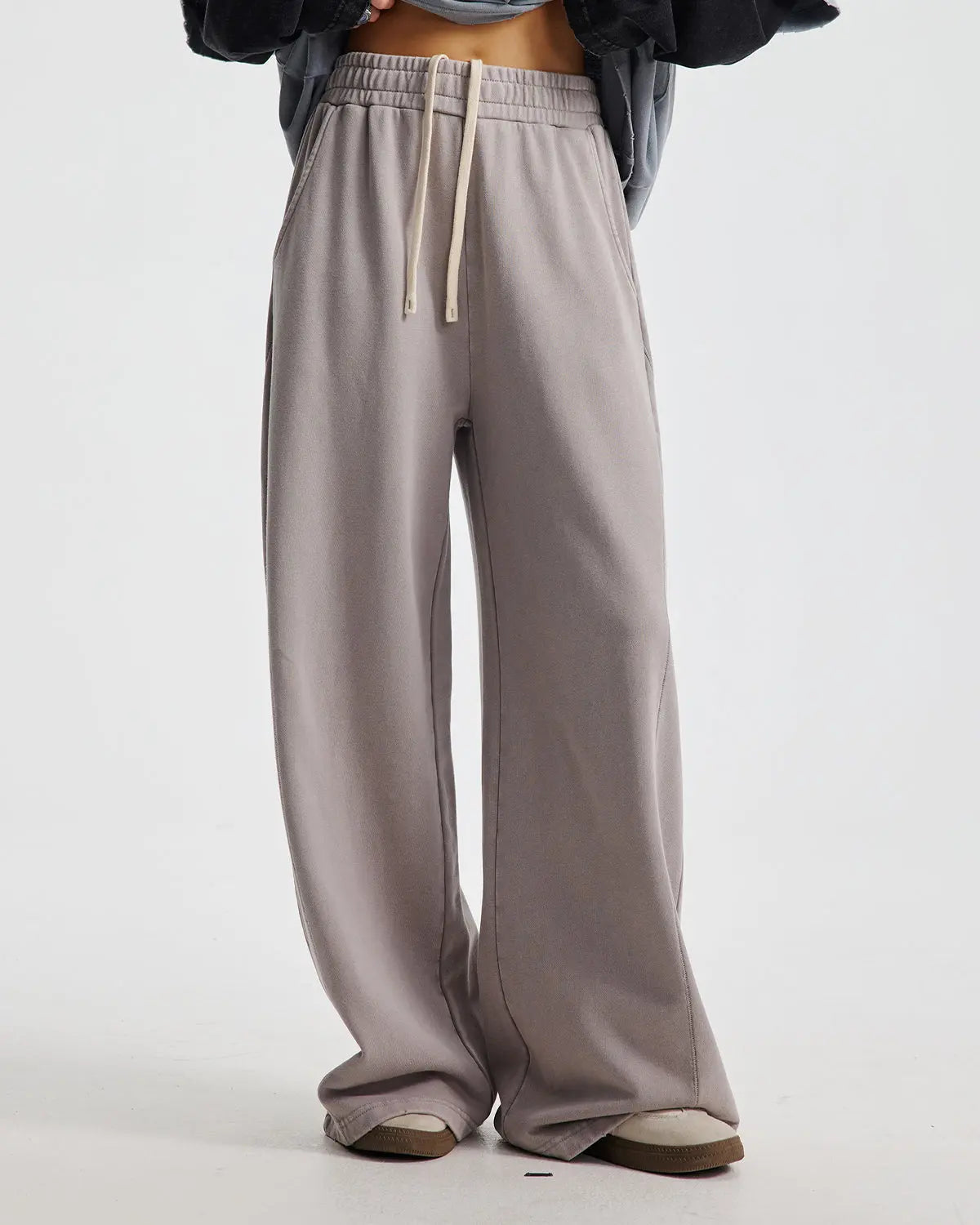 Acid Wash Stitching Straight Leg Sweatpant | LCDEGO Streetwear