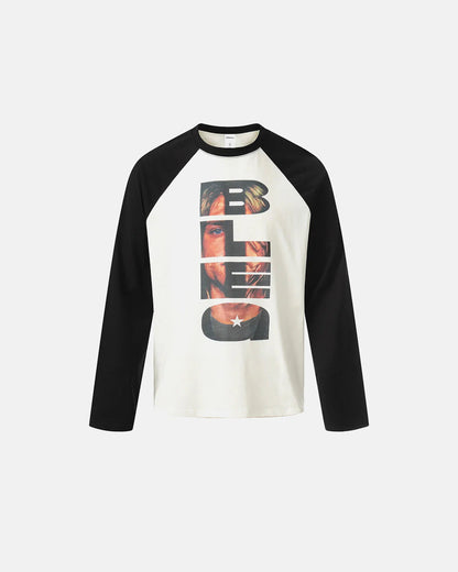Color Block Portrait Long Sleeve Tees | LCDEGO Streetwear