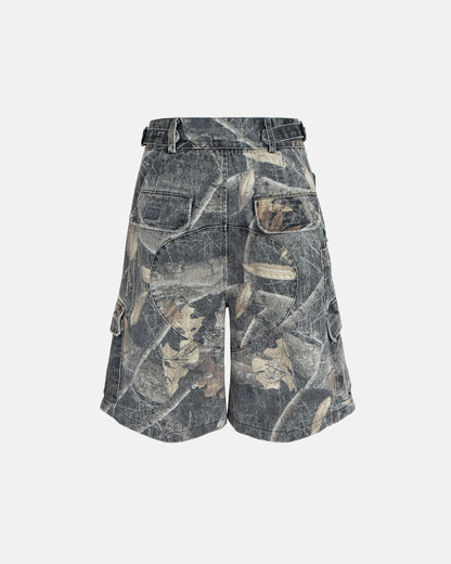 Realtree Camo Cargo Denim Shorts | LCDEGO Streetwear