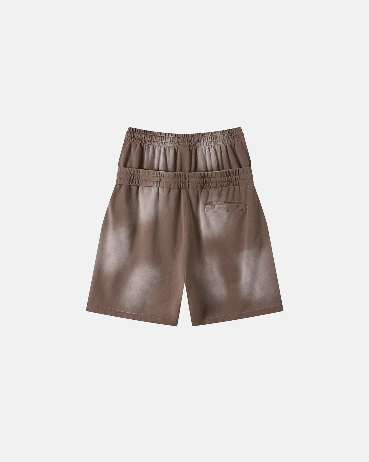 Double Waist Monkey Wash Sweat Shorts | LCDEGO Streetwear