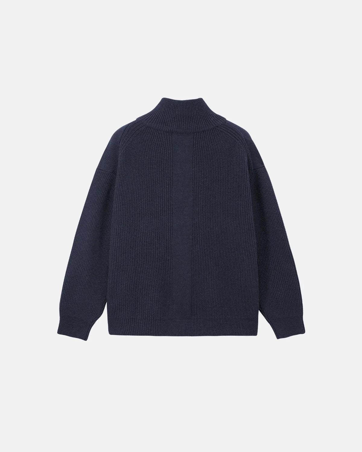 Quarter Zip Up Mock Neck Sweaters | LCDEGO Streetwear