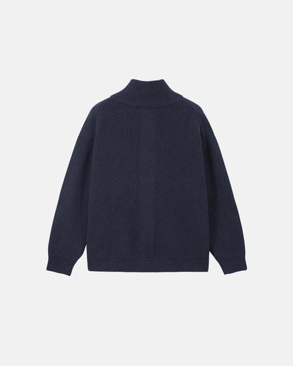 Quarter Zip Up Mock Neck Sweaters | LCDEGO Streetwear