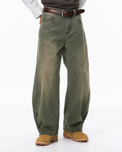 Retro Acid Wash Baggy Cargo Pants | LCDEGO Streetwear