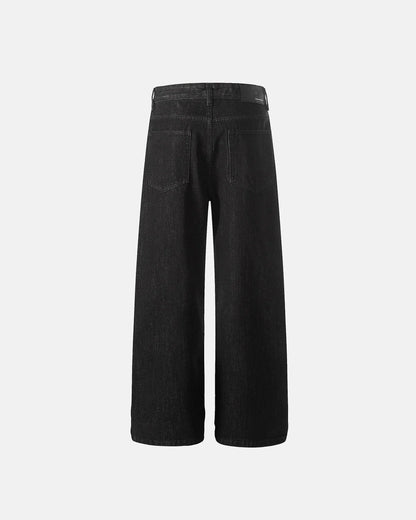 Raw Buttons Up Baggy Jeans | LCDEGO Streetwear